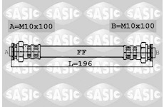 Brzdová hadice SASIC 6606069