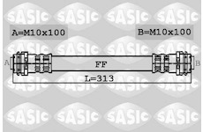 Brzdová hadice SASIC 6606086