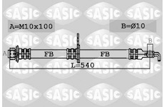 Brzdová hadice SASIC 6606187