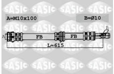 Brzdová hadice SASIC 6606248