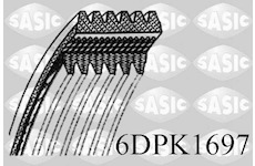 ozubený klínový řemen SASIC 6DPK1697