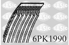 ozubený klínový řemen SASIC 6PK1990