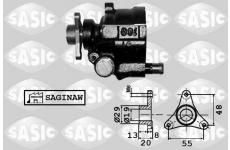 Hydraulické čerpadlo, řízení SASIC 7074001