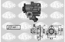 Hydraulické čerpadlo, řízení SASIC 7076004