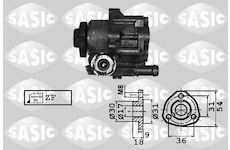 Hydraulické čerpadlo, řízení SASIC 7076010