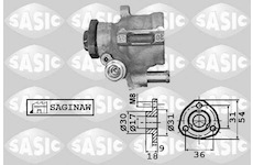 Hydraulické čerpadlo, řízení SASIC 7076028