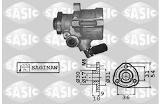 Hydraulické čerpadlo, řízení SASIC 7076039