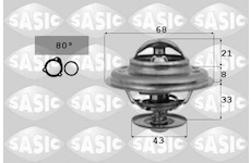 Termostat, chladivo SASIC 9000036
