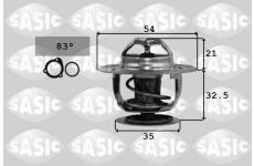 Termostat, chladivo SASIC 9000066