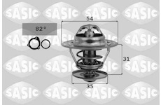 Termostat, chladivo SASIC 9000163