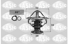 Termostat chladenia SASIC 9000714