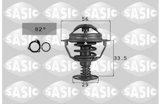 Termostat, chladivo SASIC 9000739