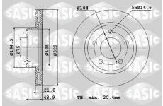 Brzdový kotouč SASIC 9004805J