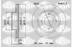 Brzdový kotouč SASIC 9004806J