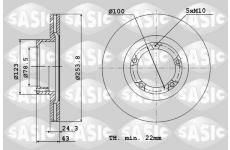 Brzdový kotouč SASIC 9004820J