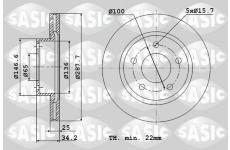 Brzdový kotouč SASIC 9004880J