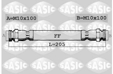 Brzdová hadice SASIC SBH0161