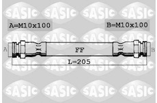 Brzdová hadica SASIC SBH0161