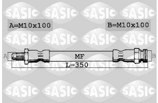 Brzdová hadice SASIC SBH0167