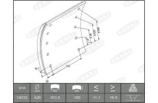 Sada brzdoveho oblozeni, bubnova brzda BERAL 1903217000015178