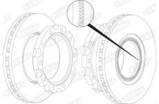 Brzdový kotouč BERAL BCR223A