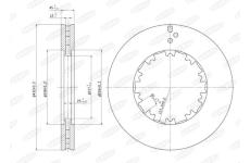 Brzdový kotouč BERAL BCR225A