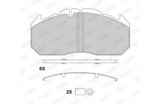 Sada brzdových destiček, kotoučová brzda BERAL BCV29030BK