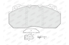 Sada brzdových destiček, kotoučová brzda BERAL BCV29090TK