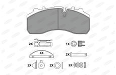 Sada brzdových destiček, kotoučová brzda BERAL BCV29108BK