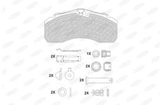 Sada brzdových destiček, kotoučová brzda BERAL BCV29252TK