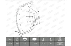 Sada brzdoveho oblozeni, bubnova brzda BERAL KBL17351.0-1561
