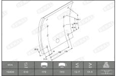 Sada brzdoveho oblozeni, bubnova brzda BERAL KBL19494.9-1549