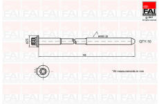 Sada sroubu pro hlavy valcu FAI AutoParts B1140