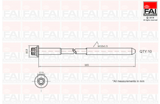 Sada sroubu pro hlavy valcu FAI AutoParts B1465