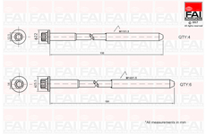 Sada šroubů hlavy válce FAI AutoParts B1625