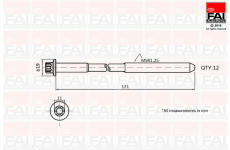 Sada sroubu pro hlavy valcu FAI AutoParts B1630