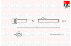 Sada sroubu pro hlavy valcu FAI AutoParts B2120