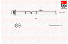 Sada sroubu pro hlavy valcu FAI AutoParts B292