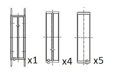 Hlavní ložiska klikového hřídele FAI AutoParts BM1009-STD