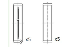 Loziska klikove hridele FAI AutoParts BM1019-STD