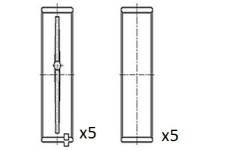 Hlavní ložiska klikového hřídele FAI AutoParts BM1024-025