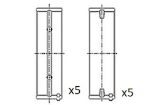 Hlavní ložiska klikového hřídele FAI AutoParts BM1029-025