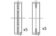 Hlavní ložiska klikového hřídele FAI AutoParts BM1035-025