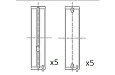 Hlavní ložiska klikového hřídele FAI AutoParts BM1036-025