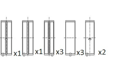 Hlavní ložiska klikového hřídele FAI AutoParts BM1039-050