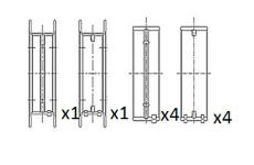 Hlavní ložiska klikového hřídele FAI AutoParts BM1040-025