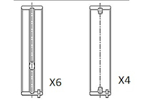 Hlavní ložiska klikového hřídele FAI AutoParts BM1044-STD