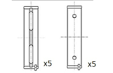 Hlavní ložiska klikového hřídele FAI AutoParts BM1050-020