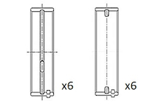 Hlavní ložiska klikového hřídele FAI AutoParts BM1060-025