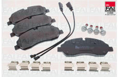 Sada brzdových destiček, kotoučová brzda FAI AutoParts BP184